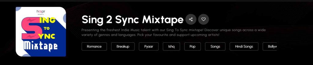 Sing To Sync Mixtape